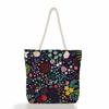 Multifunctional Flower  Printed Thick Rope Shoulder Beach Bag 7585