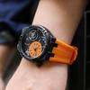 Fashion Skeleton Men's Quartz Watches Luxury Silicone Big Dial Sports Casual Wristwatch Clock Waterproof Luminous Watch