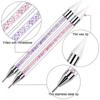 1pc Nail Art Dotting Pen Double End Painting DIY Brush Rhinestone Handle Diamond Picker Manicure Tool Dotting Pen Nail Accessory