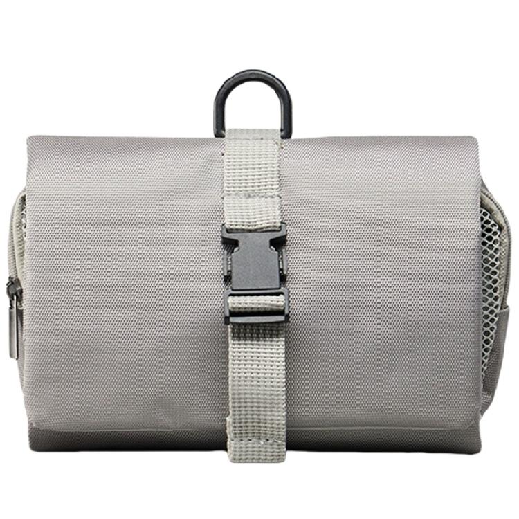 Space Saving Foldable Toiletry Bag with Clasp Waterproof Oxford Cloth Makeup Organizer Large Hanging Cosmetic Holder