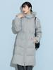 Beams Heart Long Down Coat Gray M Women's Water-Repellent (S-M)
