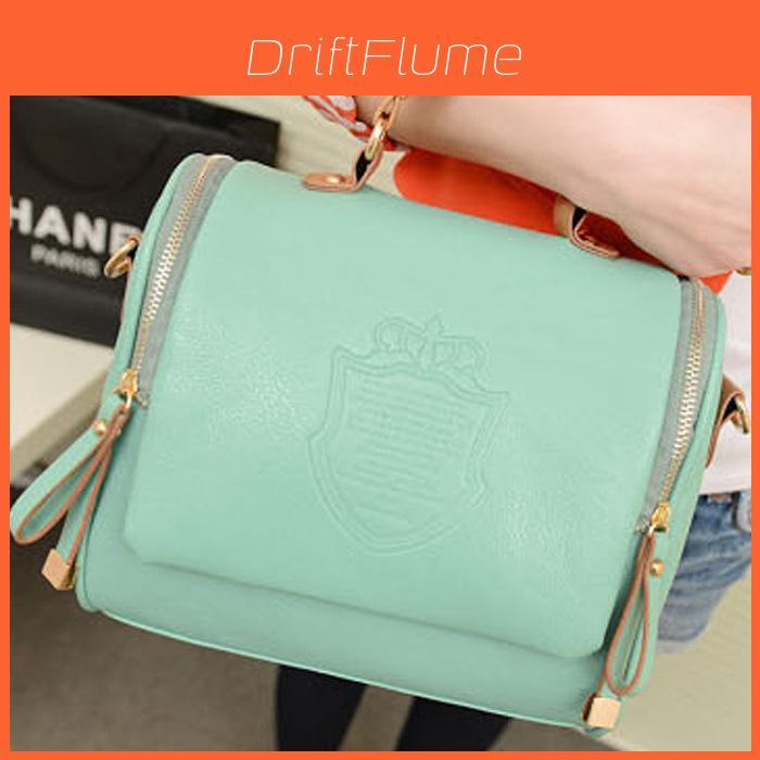 Chic And Timeless Women Leather Shoulder Crossbody Bag Handbag With Zipper Closure