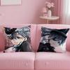 Anime B-Black B-Butler Pillow Case Safe Custom Photo Pillow, Anti-Fade Brushed Fleece Cushion, Maternal & Infant Safe.