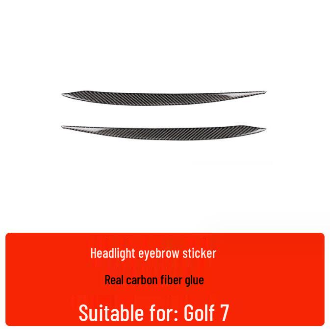Compatible Carbon Fiber Interior Accessories for VW Golf 7: Console, Gear Shift, Cup Holder, A/C, Navigation Decor.