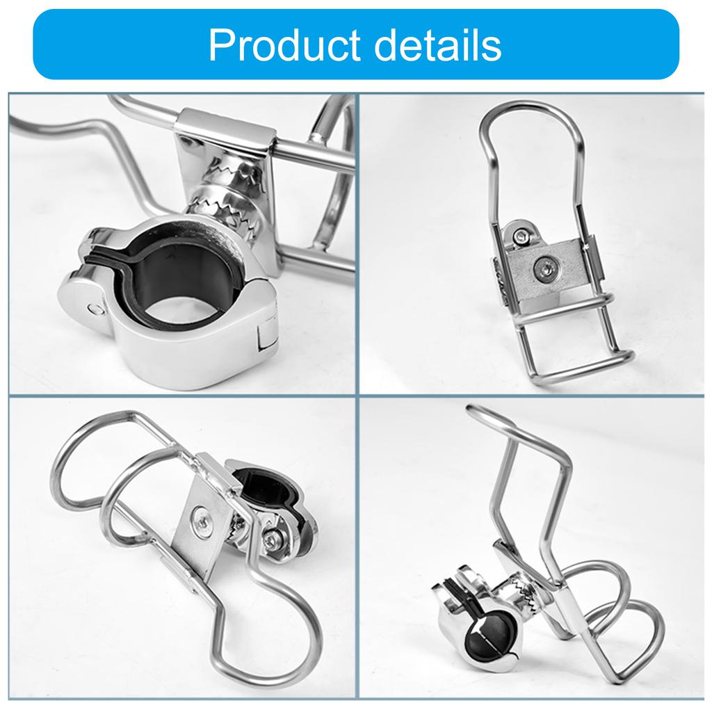 Versatile Marine Rod Holder Steel Boat Fishing Poles Holder for Family Frees Activities & Professional Fishermen