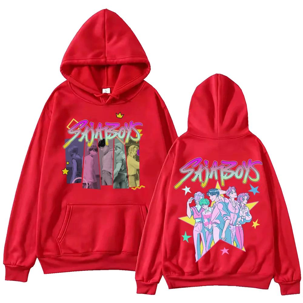 Unisex Adule Hoodies & Sweatshirts KPop Devil Hunter Fashion Print Adult Casual Loose Hooded Sweatshirt