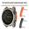 Kovový nárazuvzdorný rámový nárazník pro Garmin Fenix 8 8 pro/Quatix 8/Tactix 8 47mm 51mm Ochranný boční rám proti pádu