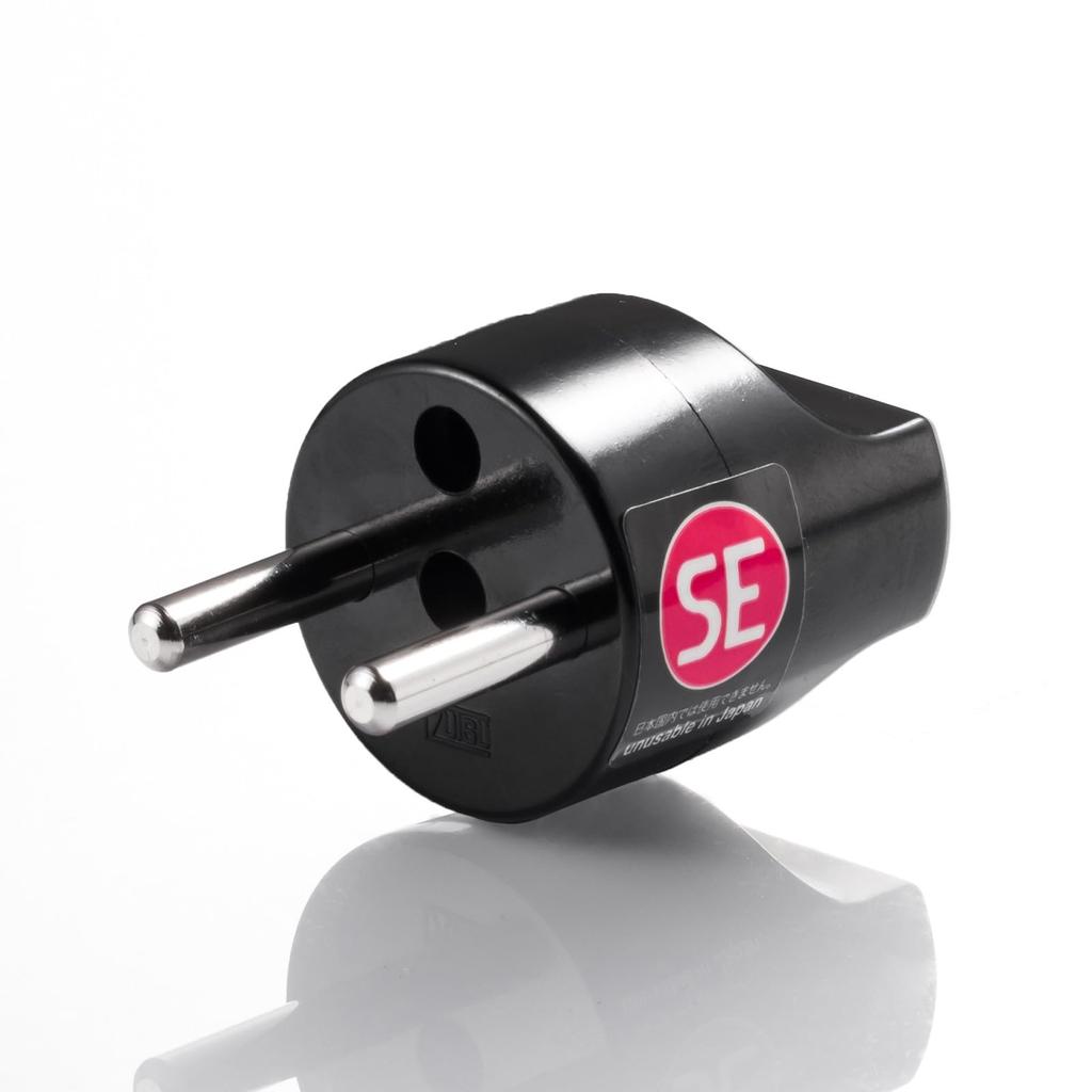 Adaptér pro konverzi zásuvek Sanwa Supply pro zámořské zásuvky SE (Německo, Nizozemsko, Španělsko atd.) TR-AD21