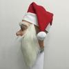 Maschera Barba Babbo Natale per le Feste di Natale Rossa Divertente Parrucca Maschera di Father Christmas per Festa di Natale Costumi Cosplay
