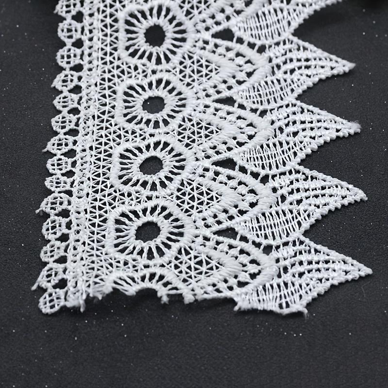 3 Yards White Hollow Lace Ribbon for Clothes Dress Sofa Decor DIY Sewing Craft