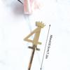INS 0-9 Number Acrylic Mirror Cake Toppers For Kids Adults Birthday Party Supplies Wedding Anniversary Days Cake Decorations