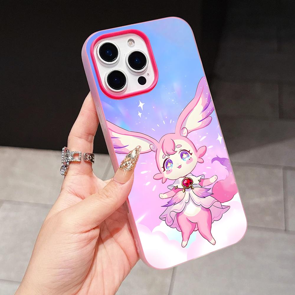 HSR Mem Jelly Double layer Rose Red Mobile Phone Case for iPhone 17 16 15 14 13 12 11 Air Pro Max Plus Protective