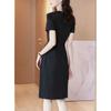 Retro irregular medium and long dress, high-end dress, women's summer design, meat-covering and thin A-word skirt