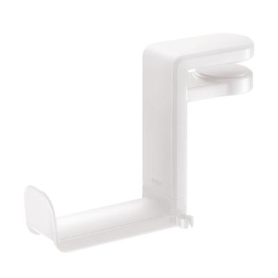 Sanwa Supply خطاف سماعة رأس مشبك زنبركي دوار أبيض 360 درجة PDA-STN18W