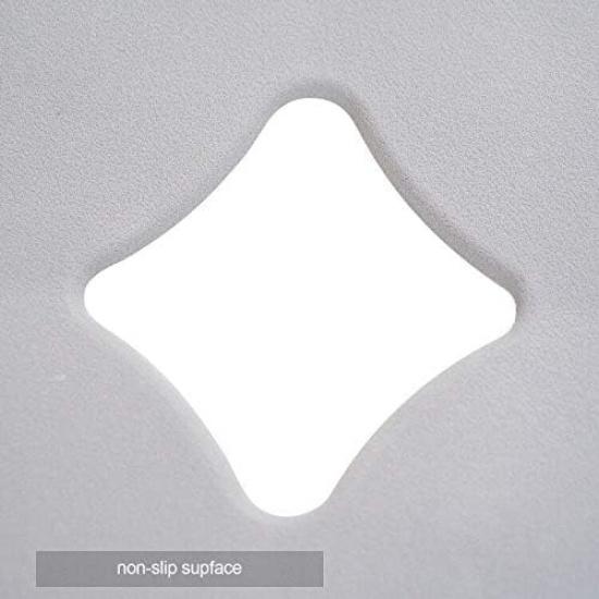 Patented Non Slip Bathtub Mat Shower Mat Bath Mat Tub Mats with Strong Suction Cups Soft Natural Rubber Bath Mat for Inside The tub (Circle-Grey,