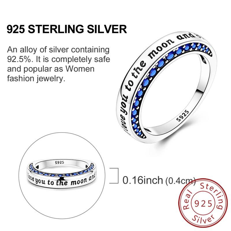 New 925 Silver Rings Firefly Hollow Rose Infinite Love Simple Ring for Women Wedding Engagement Party Jewelry Gift