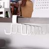 Double-row Punch-free Cabinet Hook Hanging Cup Holder Mug Hook Rack Kitchen Organizer