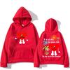 Bad Bunny Seda Hooded I Love You Graphic Printing Gothic Hip Hop Sweatshirt Long-sleeved Fleece Clothes Sudaderas Casual Hoody