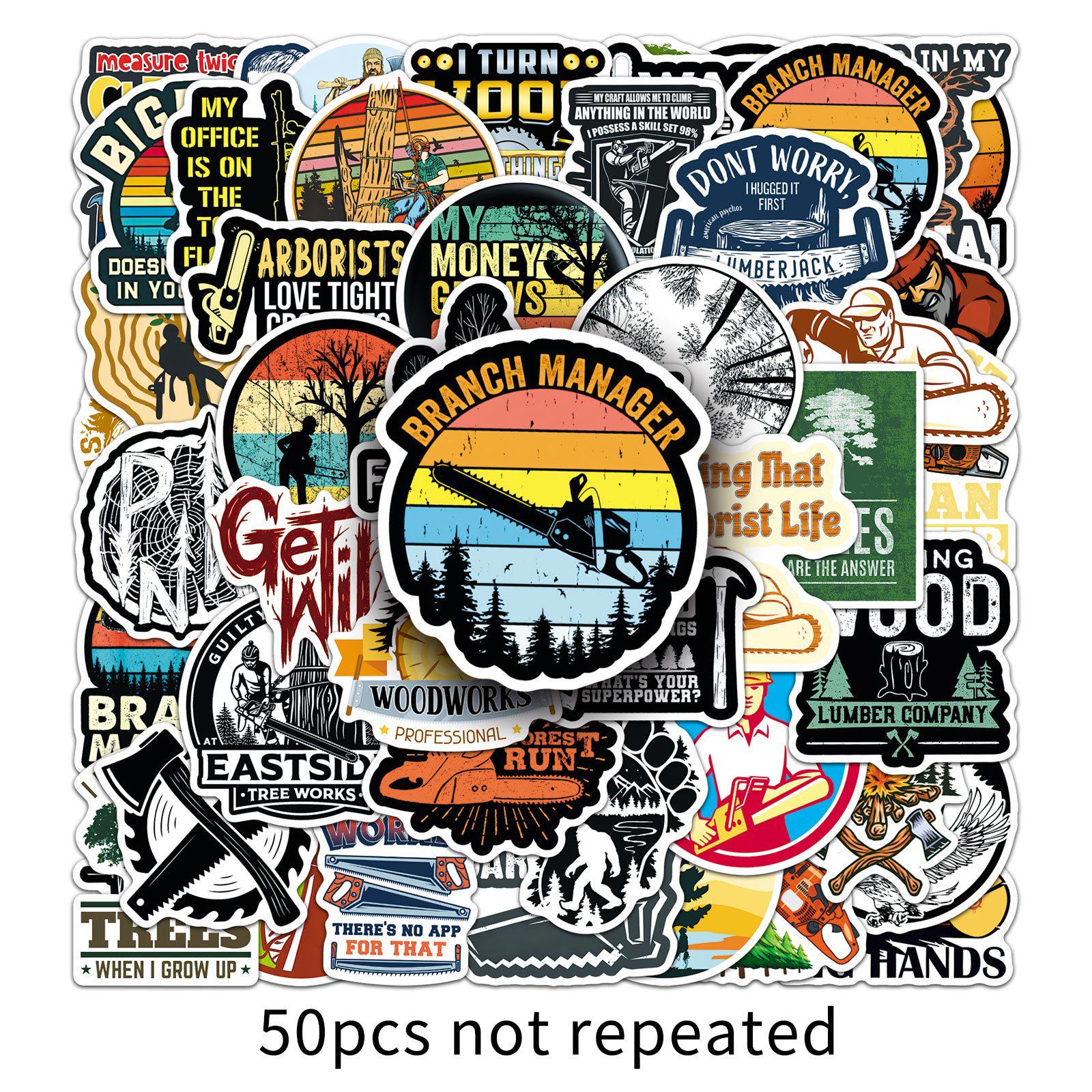 

50 Trendy Cartoon Graffiti Stickers for Outdoor Gear, Cars, Suitcases & Notebooks