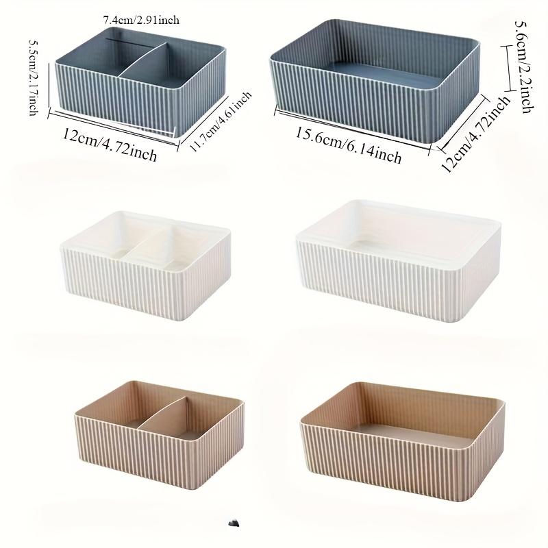 Plastic Home Office Bathroom Storage Box Grid Desktop Sundries Storage Box Makeup Organizer Cosmetic Closet Bin Case