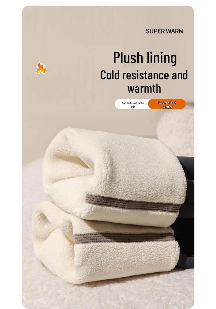 Calça de Yoga Maternidade de Inverno Plus Size: Forrado com Fleece, Não Apertado, Quente e Adequado para Uso ao Ar Livre.