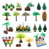Non-Toxic City Friends Series Parts Flowers Potted Trees Shop Farm Building Blocks Moc Locking City Accessories Brick For Kid Toys Gifts