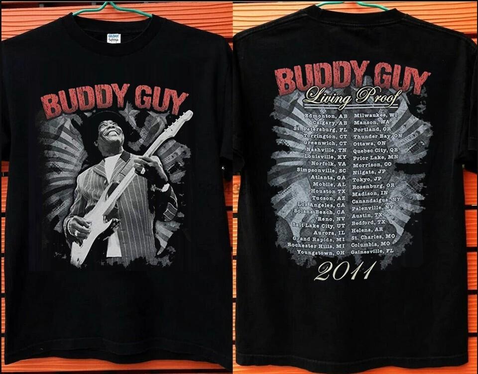 

New Buddy Guy Swirl Tour T Shirt Double Sides Men All Size S5XL UU949 Unisex T-Shirt XL