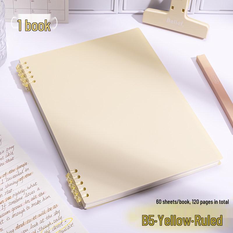 Morandi Colors Detachable Coil Notebook - B5, A4, A5 - Student-Friendly, High-Quality Loose-Leaf Design