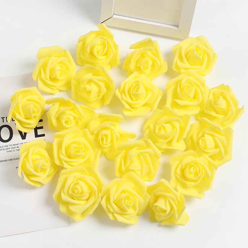 10/20/50Pcs 7cm Artificial Bionic Flowers PE Foam Simulation Roses Fake Flower Decorations for Home Wedding Party Presents