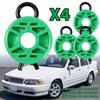 4Pcs Front Green Power Window Regulator Guide Roller Clip For Volvo 850 1993 - 1997 S70 V70 1998 - 2000 Automotive Goods 4493433