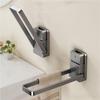 Folding Towel Rack Clothes Drying Rack Bathroom Towel Holder Household Drain Rack Balcony Wall-Mounted Folding Clothes Hanger