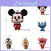 Klíčenka s ručně vyráběnou figurkou Mickey Mouse z pryskyřice s kreslenými doplňky pro darování a výzdobu večírku