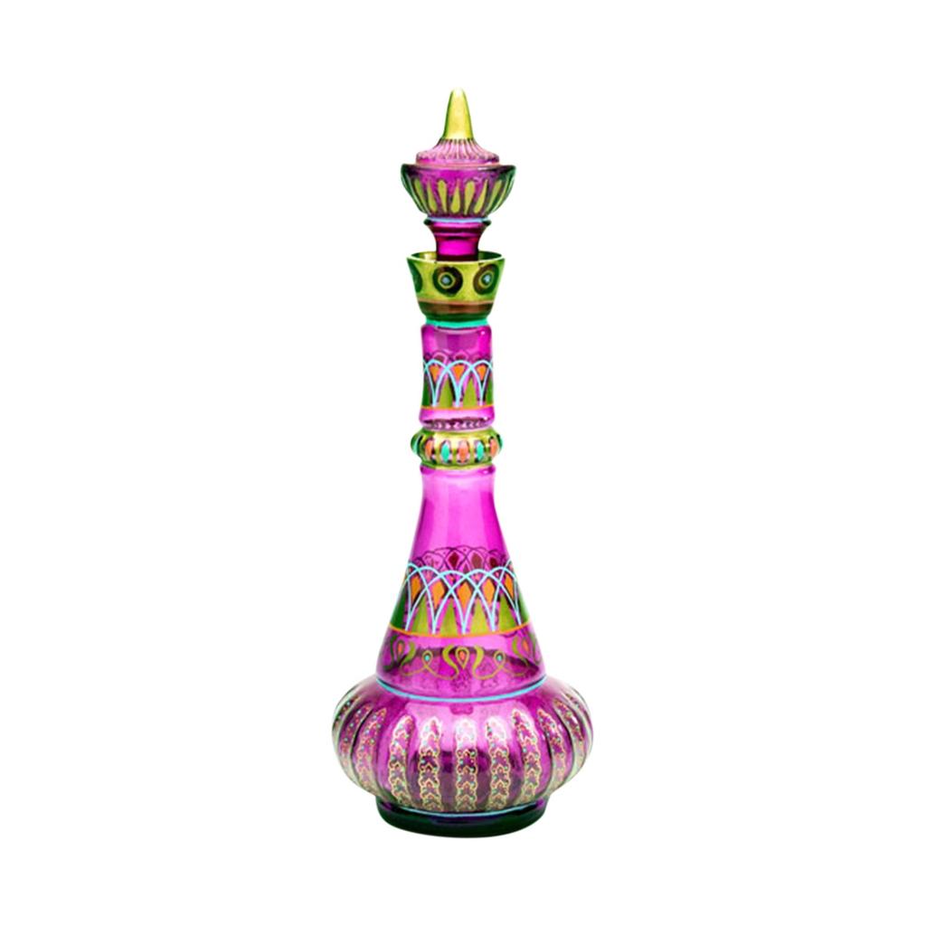 I Dream Of Jeannie Bottle od Della Second Season ZRCADLENÁ Fialová láhev!Dekorace láhve Pagoda Spirit