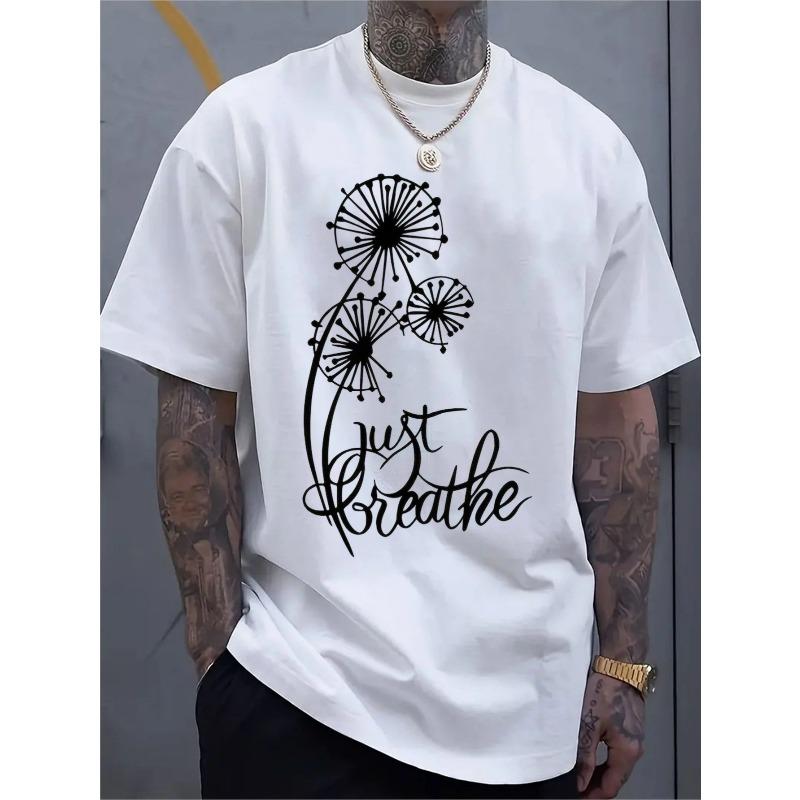 

European Size Men S Trendy Crew Neck T-shirt | Versatile Short-Sleeved, Suitable for Travel/Summer/Beach,Fitness/Running/Training,Short-Sleeved Shirt 4XL білий