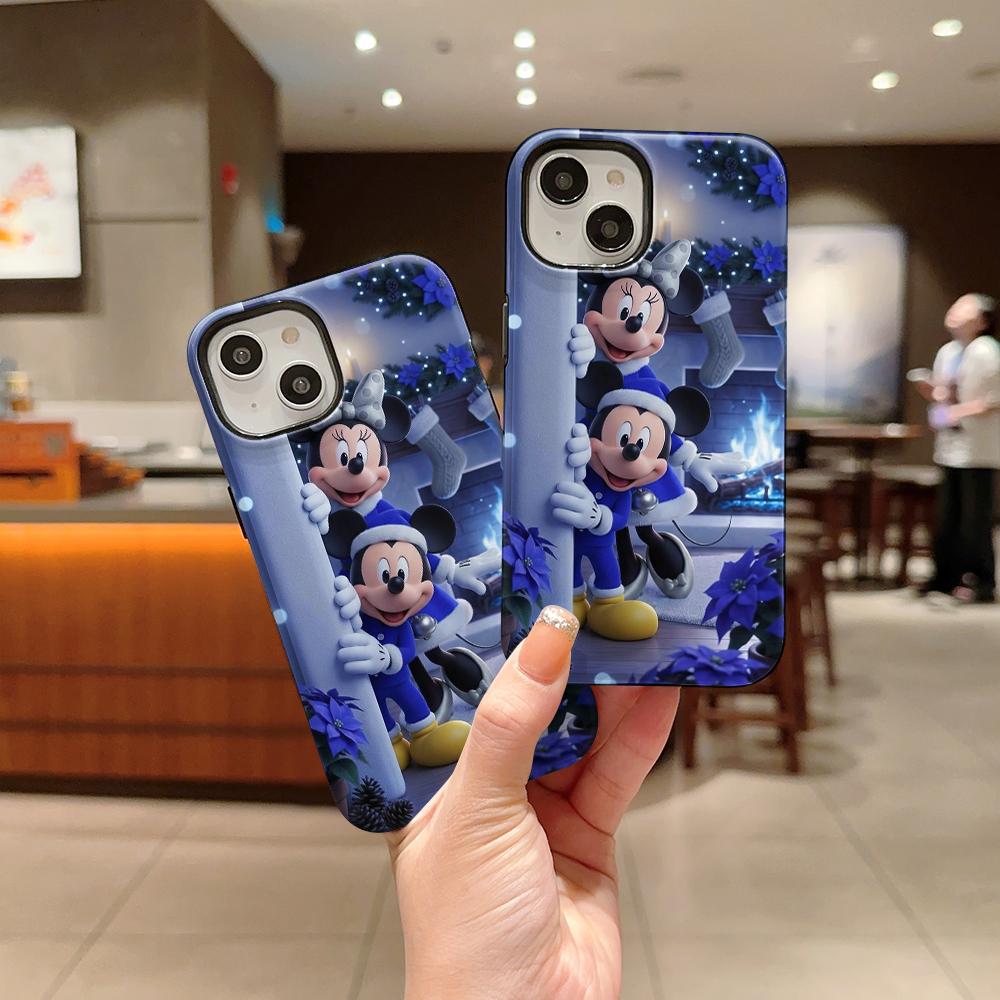 Disney Phone Case, Double-layer Protective Cover, Suitable for iPhone X/XS/SE/7/8/11/12/13/14/15/16/17 Pro Max Plus