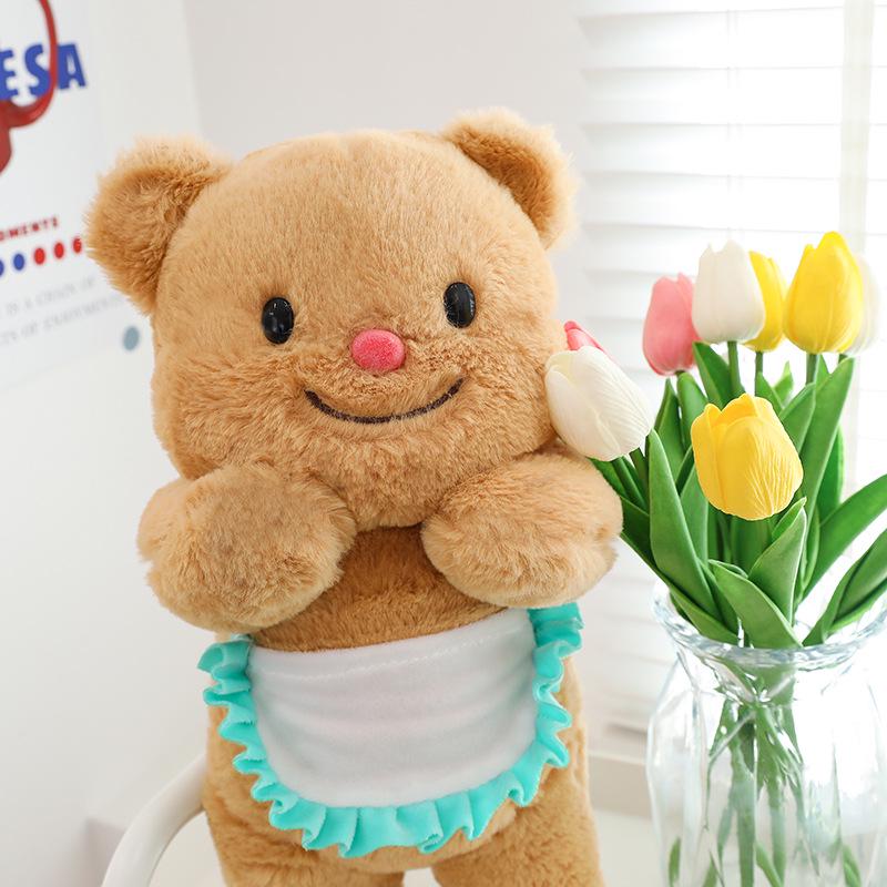

Yellow Butter Bear Plush Toy - Large Rag Doll Pillow 30 cm Bear, 0.12 kg