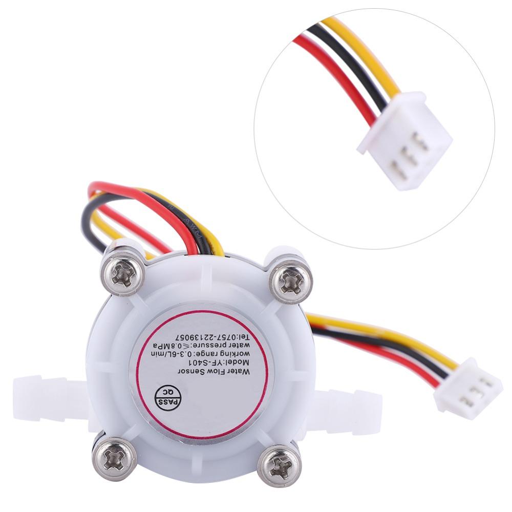 G1/4" Water Flow Sensor 0.3-6L/min YF-S401 Water Flow Sensor  Fluid Measurement
