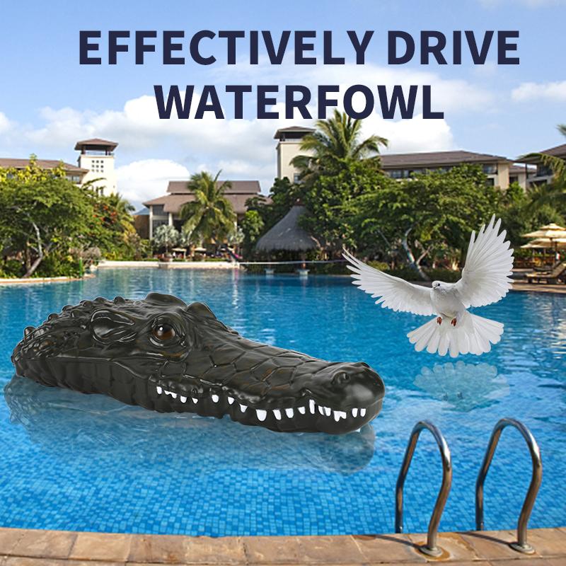 Non-Toxic Rc Boat Remote Control Toy Animal Floating Crocodile Boat Radio Controlled Speedboat Outdoor Game Children Toys For Kid Children Gfit