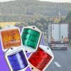 APSMOTIV 8Pcs Universal Side Marker 2x2 Inch Trailer RV Marker LED Light Red 12V for RVs, Campers Truck Vans Caravans and Boats Side Marker Indicator