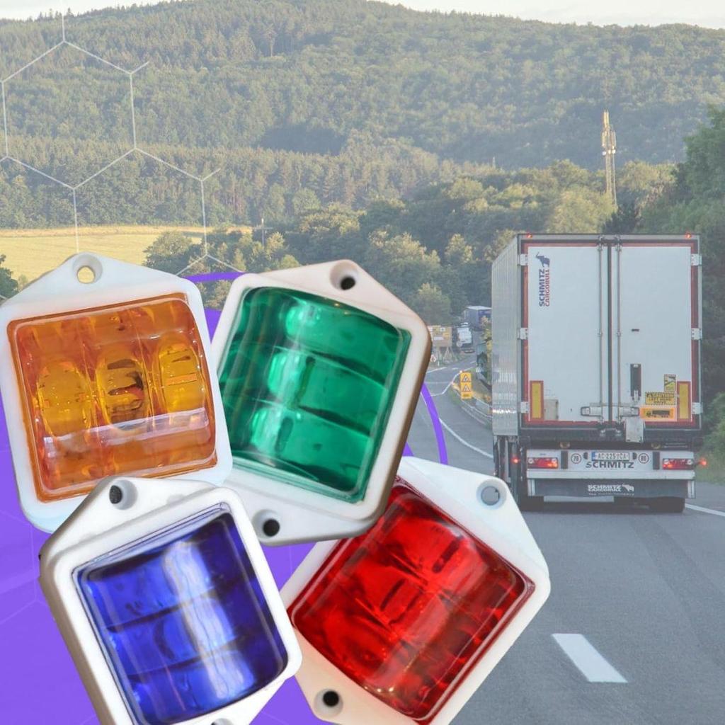 APSMOTIV 8Pcs Universal Side Marker 2x2 Inch Trailer RV Marker LED Light Red 12V for RVs, Campers Truck Vans Caravans and Boats Side Marker Indicator