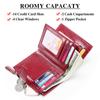 Leather Women's Wallets with RFID Blocking,Bifold PU Leather Purses Handbag  Large Capacity Short Ladies Purse