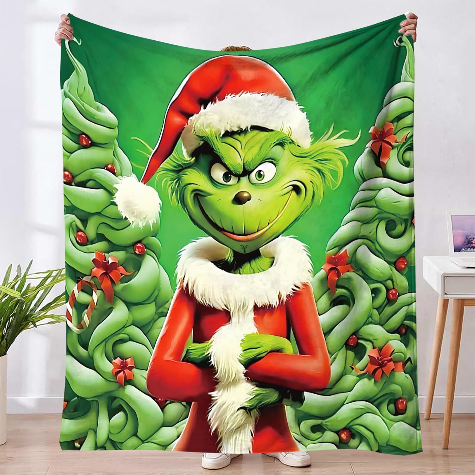 

Рождественский чехол для одеяла, мягкое и удобное плюшевое шерстяное фланелевое одеяло One Size