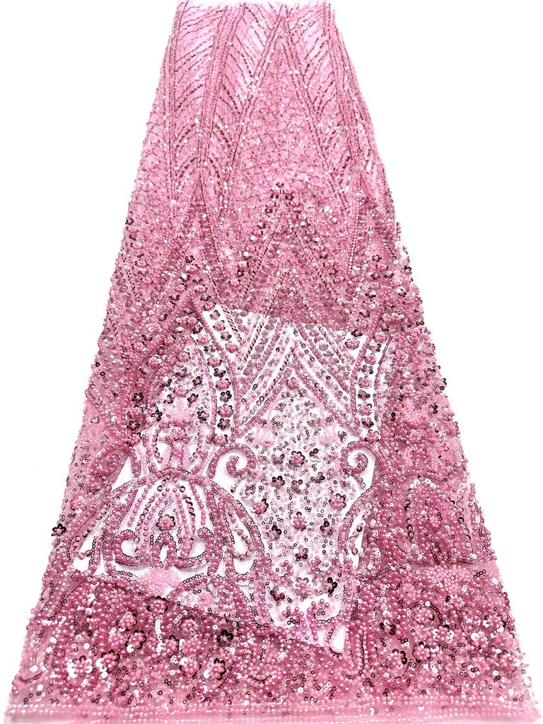 Royal Blue African Sequins Lace Fabric 2026 High Quality Tulle Lace Fabric Embroidered Beads Nigerian Fabric for Wedding Dress