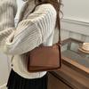 Black White Contemporary Khaki And Pink Small Square Shoulder Bag For Daily Fashion