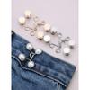 2er-Sets Metall Jeans Taillenschnalle Verstellbare Nagelfreie Druckknöpfe Verschlussknopf Abnehmbarer Taillenverenger Haushalt