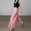 Demana Women's Soft Cotton Pleated Straight-Leg Cropped Pants