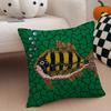 Federa per Cuscino Artistica K-Kusama Yayoi Anti-Acari Cuscino con Cerniera Invisibile Morbido Peluche Corto Copricuscino per Divano