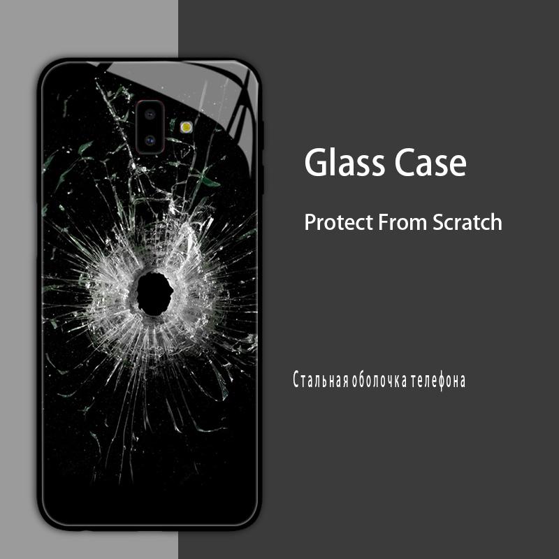 For Samsung J6 J6+ 2018 Case Cover Tempered Glass Case Hard Shockproof Coque Bumper For Samsung J4 Plus J7 2017 Protect Case