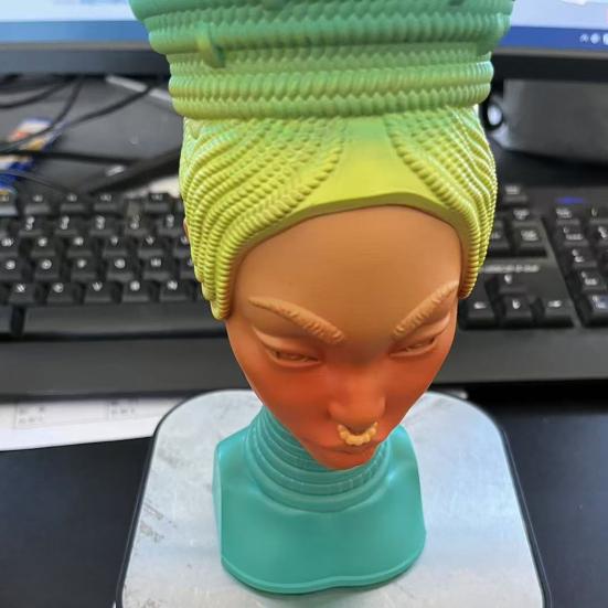 Μαύρη Γυναίκα Θυμιατήρι Κεφάλι Αφρικανής Βασίλισσας Θήκη για Κώνους και Στικς Θυμιάματος Διακοσμητικό Στολίδι για Σπίτι Γραφείο Δωμάτιο Γιόγκα Διαλογισμού