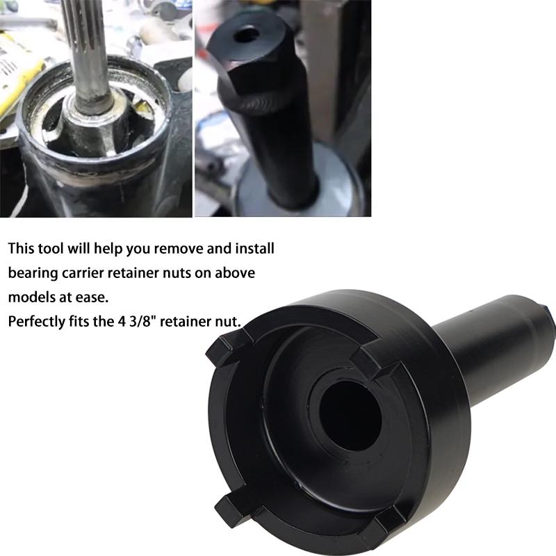 91-61069 18-9858 Boat Bearing Carrier Retainer Wrench Tool For Mercruiser Alpha One Bravo One 91-61069T Black Standard Steel